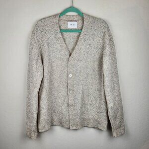 NN07 Wool Blend John Cardigan 6683 Heathered Oatmeal sz L